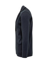 Albanera Blue Knit Jacket With Buttons - ALBARENA | Lidia Shopping