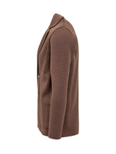 Albanera Brown Knit Jacket With Buttons - ALBARENA | Lidia Shopping
