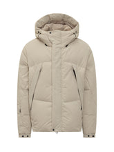 Yves Salomon Beige Down Jacket with Hood - Fall/Winter 2025 - On Sale - Uomo | Lidia Shopping