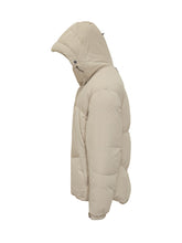 Yves Salomon Beige Down Jacket with Hood - Fall/Winter 2025 - On Sale - Uomo | Lidia Shopping