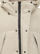 Yves Salomon Beige Down Jacket with Hood - Fall/Winter 2025 - On Sale - Uomo | Lidia Shopping