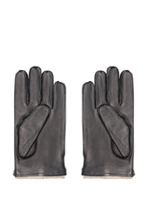 Alpo Black Leather Gloves with Buckle - ALPO | Lidia Shopping
