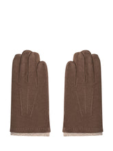 Alpo Brown Suede Leather Gloves - ALPO | Lidia Shopping