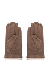 Alpo Brown Suede Leather Gloves - ALPO | Lidia Shopping
