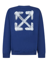 Off-White Kids Felpa Blu con Logo e Frecce - Fall/Winter 2025 - On Sale - Bambino | Lidia Shopping