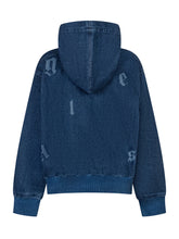 Palm Angels Kids Denim Hoodie with Logo - Fall/Winter 2025 - On Sale - Bambino | Lidia Shopping