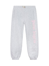Palm Angels Kids Grey Joggers with Pink Logo - Fall/Winter 2025 - On Sale - Bambino | Lidia Shopping