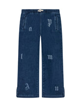 Palm Angels Kids Denim Pants with Logo Print - Fall/Winter 2025 - On Sale - Bambino | Lidia Shopping