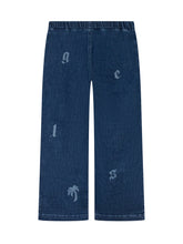 Palm Angels Kids Denim Pants with Logo Print - Fall/Winter 2025 - On Sale - Bambino | Lidia Shopping