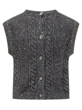 Max Mara Studio Grey Wool Vest - Max Mara Studio | Lidia Shopping