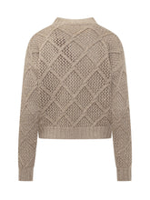 Max Mara Studio Diamond Knit Sweater with Lurex - Max Mara Studio | Lidia Shopping