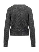 Max Mara Studio Grey Cable Knit Sweater - Max Mara Studio | Lidia Shopping