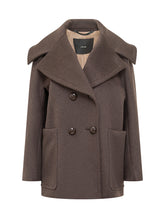 Max Mara Atelier Brown Double-Breasted Coat - Max Mara Atelier | Lidia Shopping