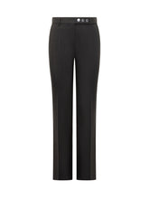 Sportmax Black Straight-Leg Trousers with Button Detail - Promo Extra 10% | Lidia Shopping