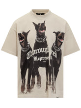 Represent Beige T-Shirt with Dobermann Print - Collezione Happy Birthday | Lidia Shopping