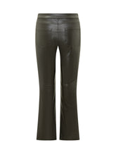 Max Mara Studio Black Leather Bootcut Pants - Max Mara S | Lidia Shopping