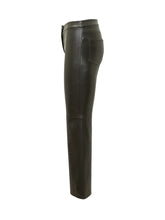 Max Mara Studio Black Leather Bootcut Pants - Max Mara S | Lidia Shopping