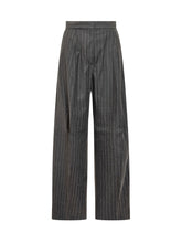 Sportmax Pinstripe Wide-Leg Trousers - Promo Extra 10% | Lidia Shopping