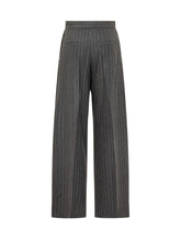 Sportmax Pinstripe Wide-Leg Trousers - Promo Extra 10% | Lidia Shopping