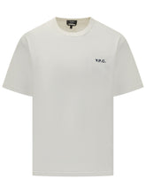 A.P.C. White T-Shirt with Embroidered Logo - APC | Lidia Shopping