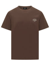 A.P.C. Brown T-Shirt with Embroidered Logo - APC | Lidia Shopping