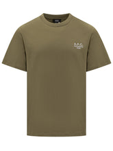 A.P.C. Green T-Shirt with Embroidered Logo - APC | Lidia Shopping
