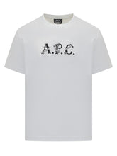 A.P.C. White T-Shirt with Creative Printed Logo - APC | Lidia Shopping