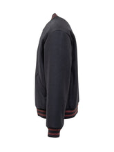 APC Blue Wool Bomber with Striped Details - APC | Lidia Shopping