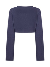 Monnalisa Bolero Blu con Bottone Cuore - Fall/Winter 2025 - On Sale - Bambino | Lidia Shopping