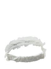Monnalisa White Headband with Tulle and Bows - Fall/Winter 2025 - On Sale - Bambino | Lidia Shopping