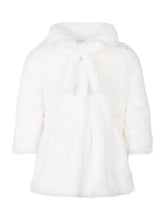 Monnalisa Cappotto in Eco Pelliccia Bianco - Fall/Winter 2025 - On Sale - Bambino | Lidia Shopping