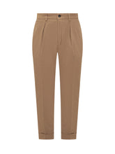 Incotex Beige Pleated Pants with Cuffed Hem - Fall/Winter 2025 - On Sale - Uomo | Lidia Shopping