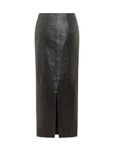 Rotate Leather Skirt with Side Buttons - Promo Extra 10% | Lidia Shopping