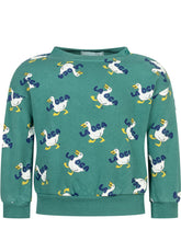 Bobo Choses Green Sweatshirt with Duck Print - Bobo Choses | Lidia Shopping