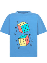 Bobo Choses Blue T-Shirt with Dice Print - Bobo Choses | Lidia Shopping