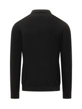 Knit De Monsieur Black Long-Sleeve Polo - Fall/Winter 2025 - On Sale - Uomo | Lidia Shopping
