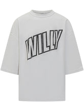 T-Shirt Willy Chavarria Bianca con Logo Willy - Fall/Winter 2025 - On Sale - Uomo | Lidia Shopping