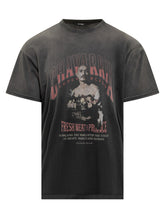 Willy Chavarria T-Shirt Nera con Stampa Grafica Vintage - Fall/Winter 2025 - On Sale - Uomo | Lidia Shopping