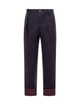 Pantaloni a Righe con Risvolto Maurizio Massimino - Fall/Winter 2025 - On Sale - Uomo | Lidia Shopping
