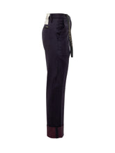 Pantaloni a Righe con Risvolto Maurizio Massimino - Fall/Winter 2025 - On Sale - Uomo | Lidia Shopping