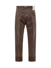 Pantaloni Gessati con Risvolto Maurizio Massimino - Fall/Winter 2025 - On Sale - Uomo | Lidia Shopping