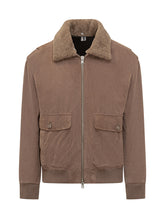 Dfour Suede Shearling Jacket with Flap Pockets - DFOUR | Lidia Shopping