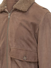 Dfour Suede Shearling Jacket with Flap Pockets - DFOUR | Lidia Shopping