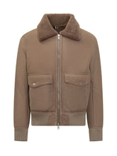 Dfour Suede Shearling Jacket with Shearling Collar - DFOUR | Lidia Shopping