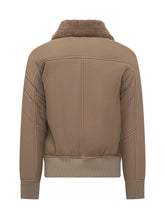 Dfour Suede Shearling Jacket with Shearling Collar - DFOUR | Lidia Shopping
