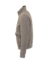 Esterno Grey Cashemere Jacket with Shearling Collar - ESTERNO | Lidia Shopping