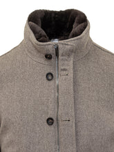 Esterno Grey Cashemere Jacket with Shearling Collar - ESTERNO | Lidia Shopping