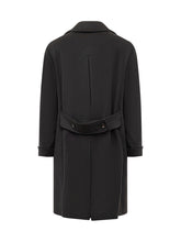 Esterno Black Double-Breasted Coat - ESTERNO | Lidia Shopping