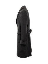 Esterno Black Double-Breasted Coat - ESTERNO | Lidia Shopping