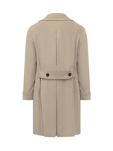 Esterno Beige Double-Breasted Coat - ESTERNO | Lidia Shopping